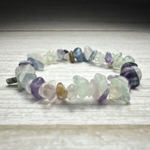 Naturalna Bransoletka z Fluorytu | Fluorite