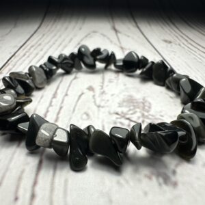 Naturalna Bransoletka z Obsydianu | Obsidian